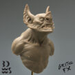 Vampire Bat creature bust, miniature 1/10 scale monster painting hobby